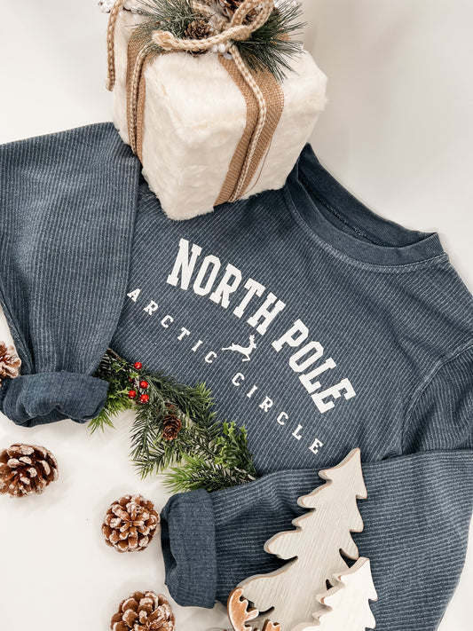 North Pole Corduroy Crewneck