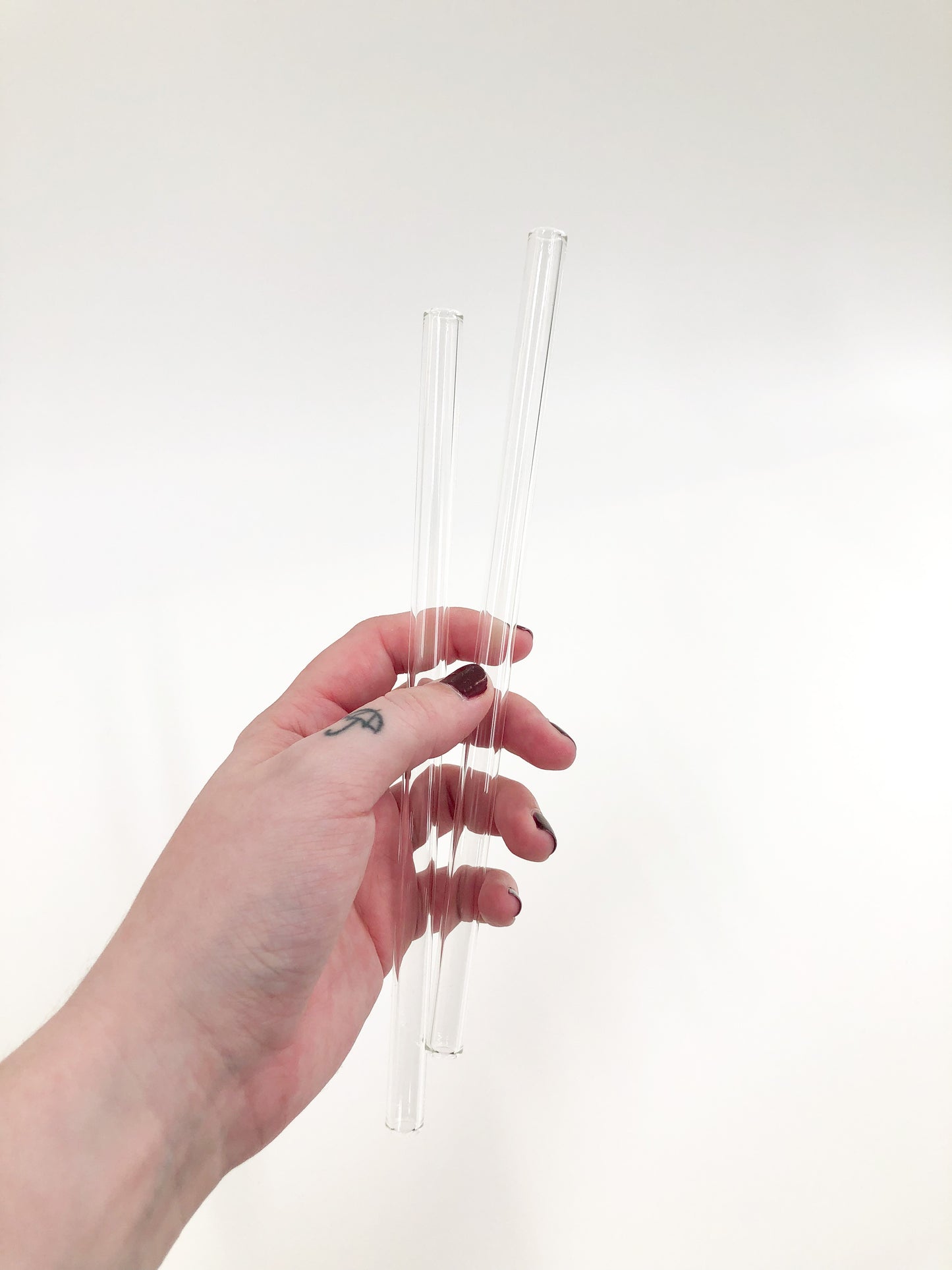 Clear Straight Reusable Glass Drinking Straw