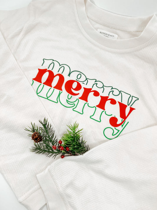 Merry Corduroy Crewneck