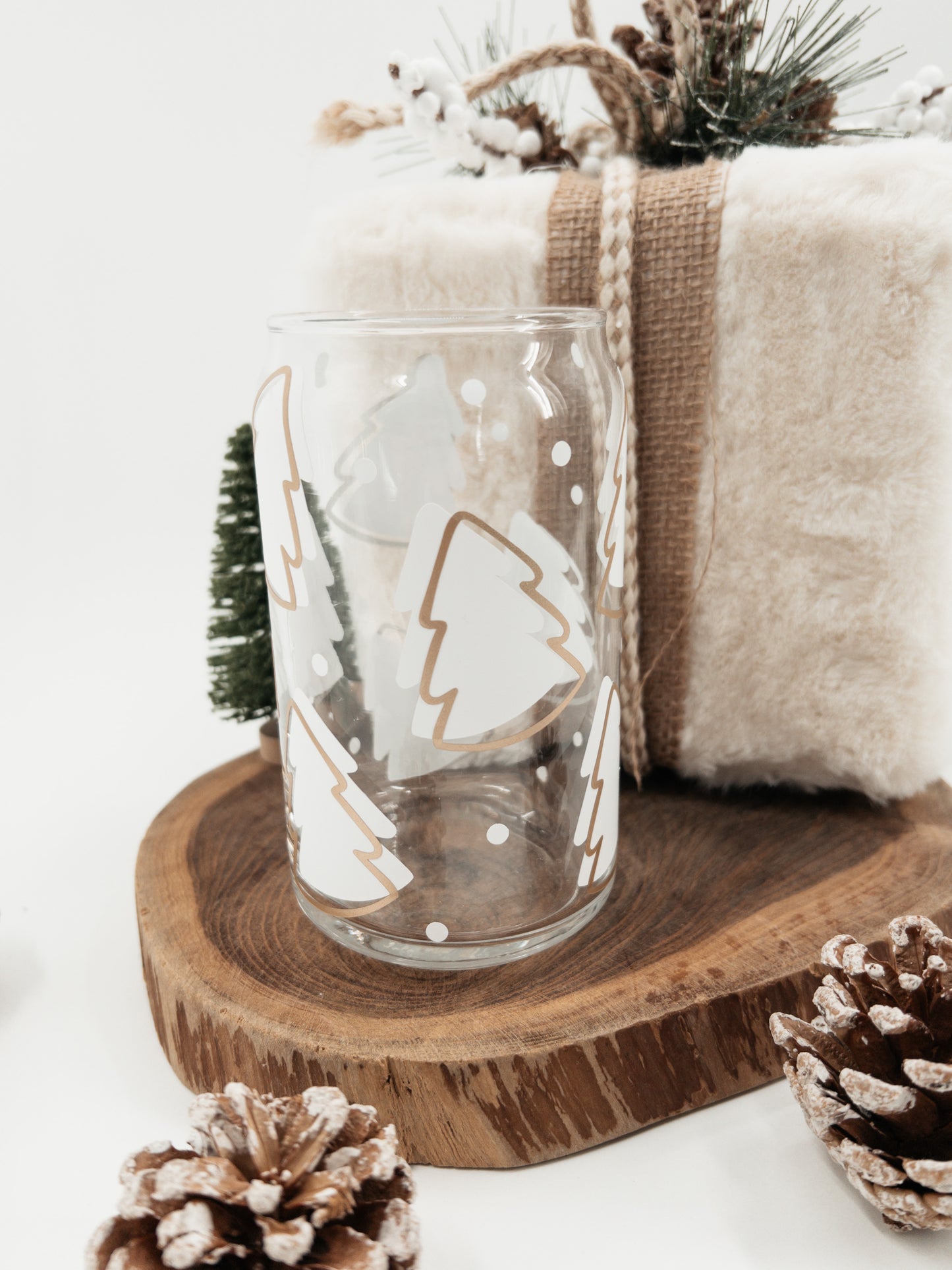 Minimalist Tree Glass Can