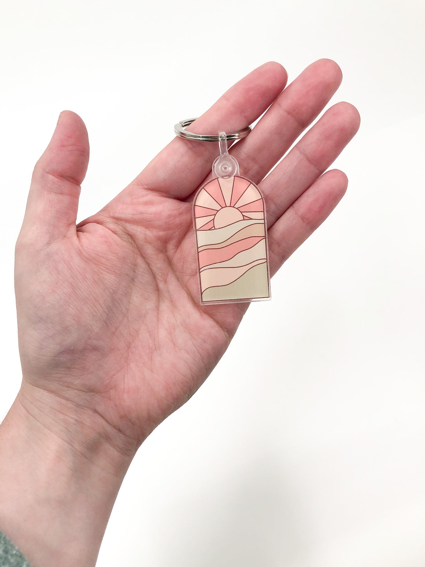 Sunset Arch Acrylic Keychain