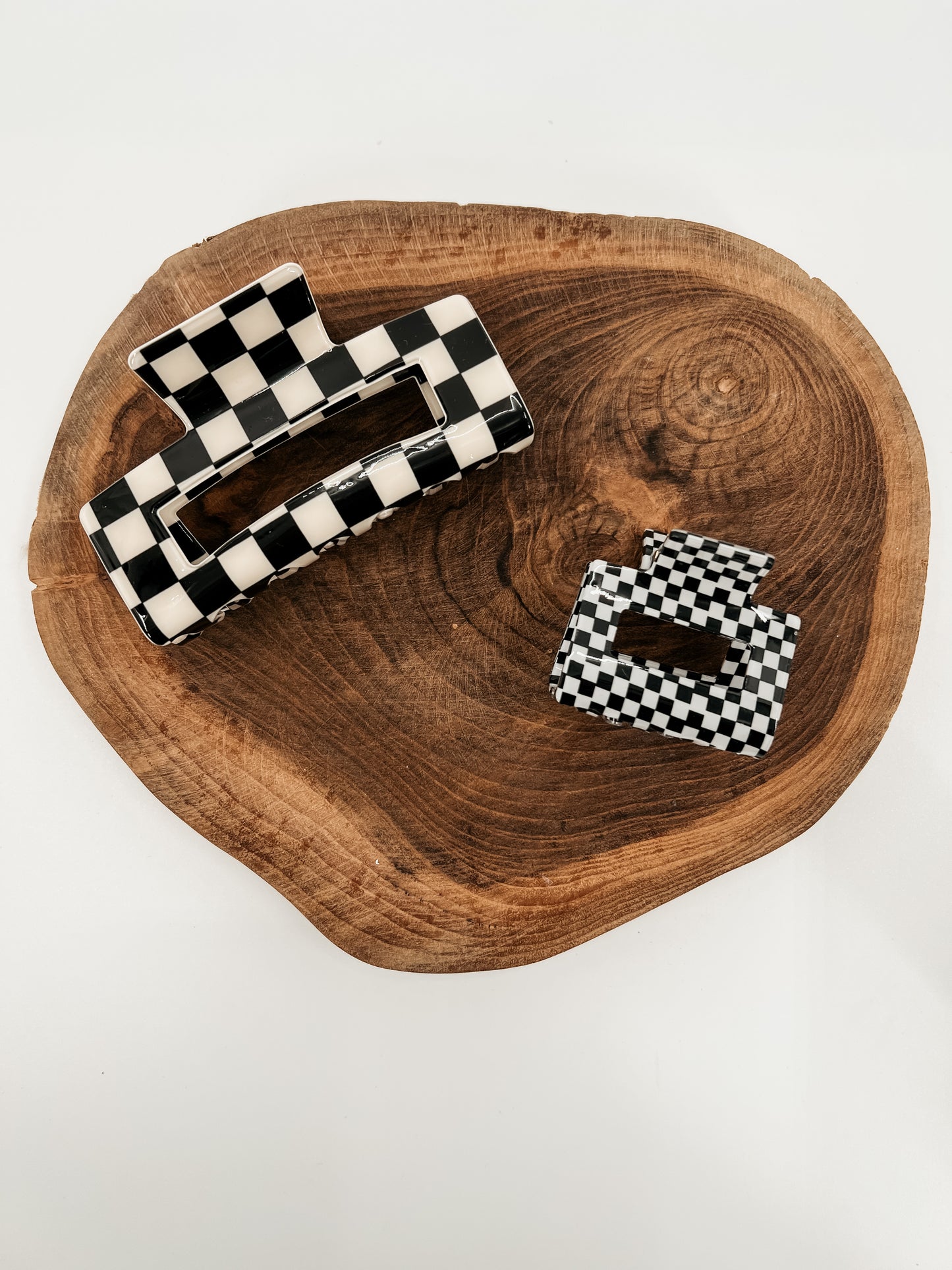 Checkered Mini Claw Clip