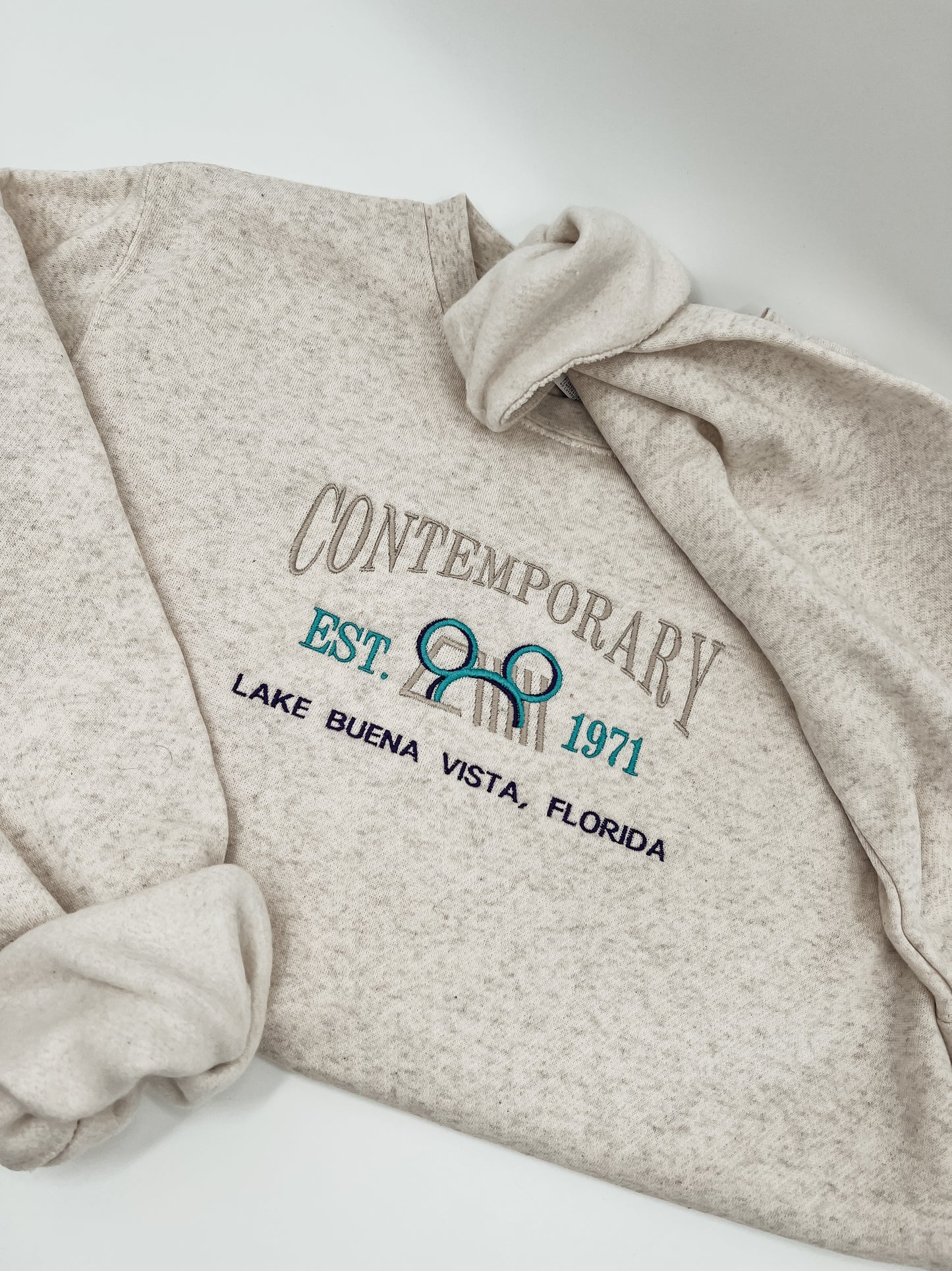 Contemporary Embroidered Crewneck