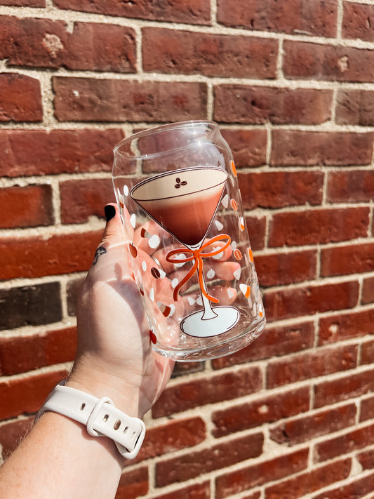 Pumpkin Spice Tini Glass Can