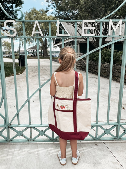 Farmer's Market Tote (Maroon)
