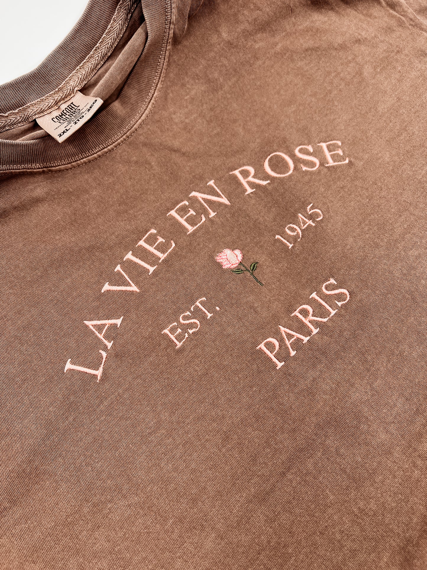 La Vie En Rose Embroidered Shirt