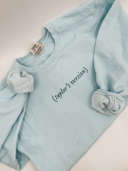 Taylor's Version Embroidered Crewneck