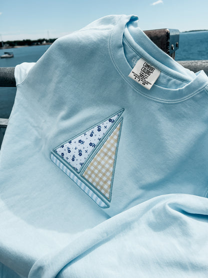 Sailboat Applique Crewneck