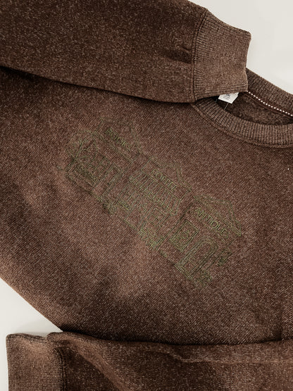 IMPERFECT Books, Coffee, and Thrifting, Oh My! Embroidered Crewneck - 3X Large