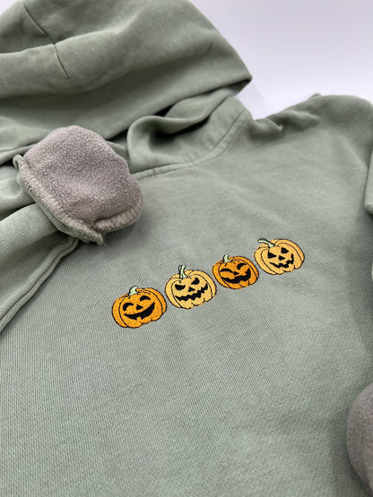 Jack O' Lantern Embroidered Hoodie