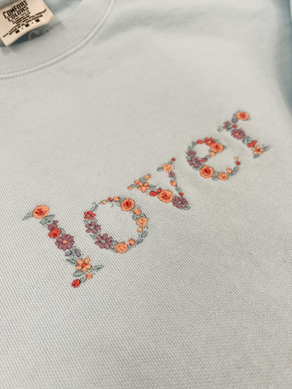 Lover Embroidered Crewneck