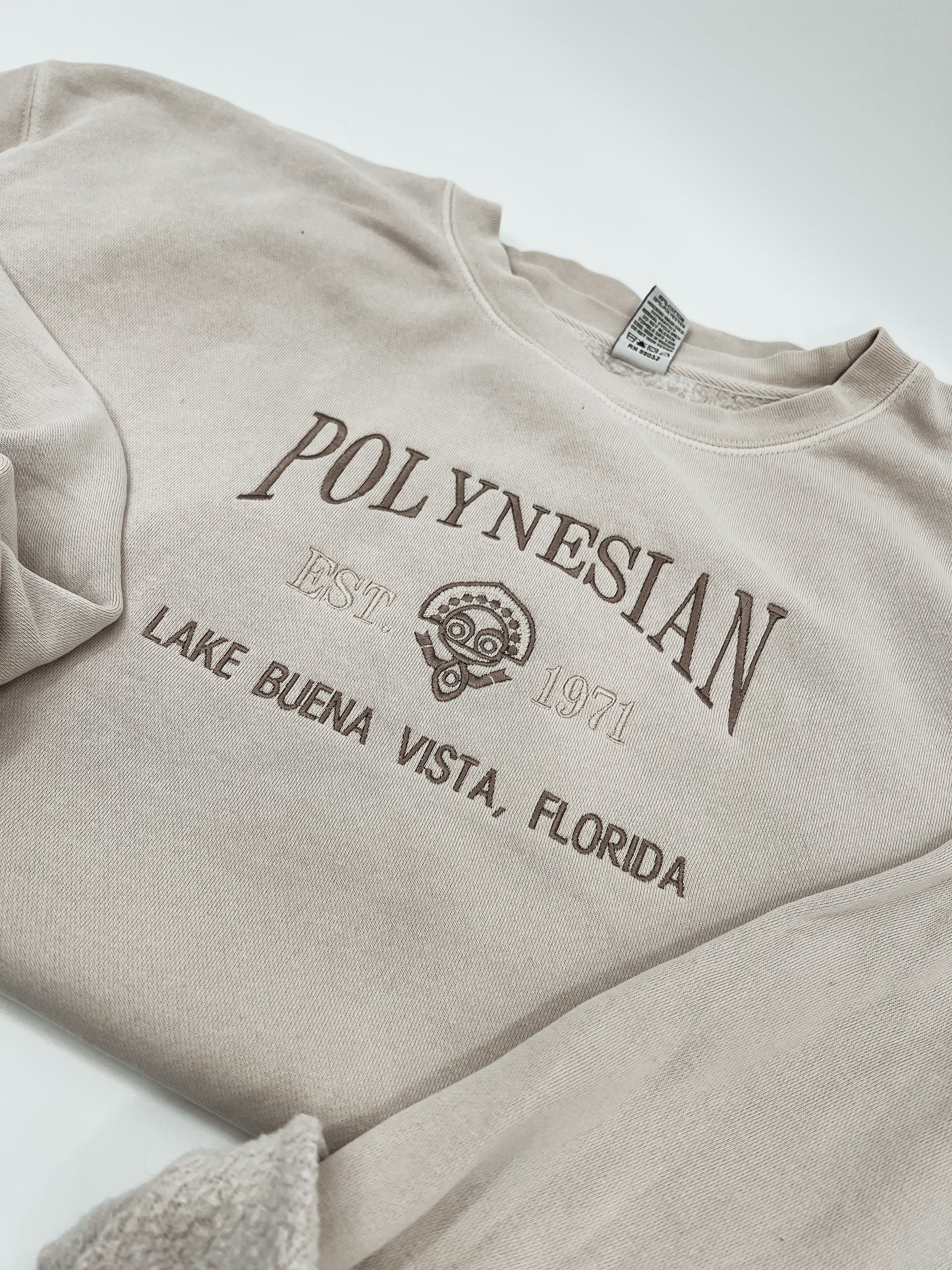 Polynesian Embroidered Crewneck