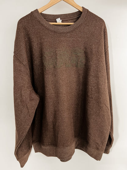 IMPERFECT Books, Coffee, and Thrifting, Oh My! Embroidered Crewneck - 3X Large