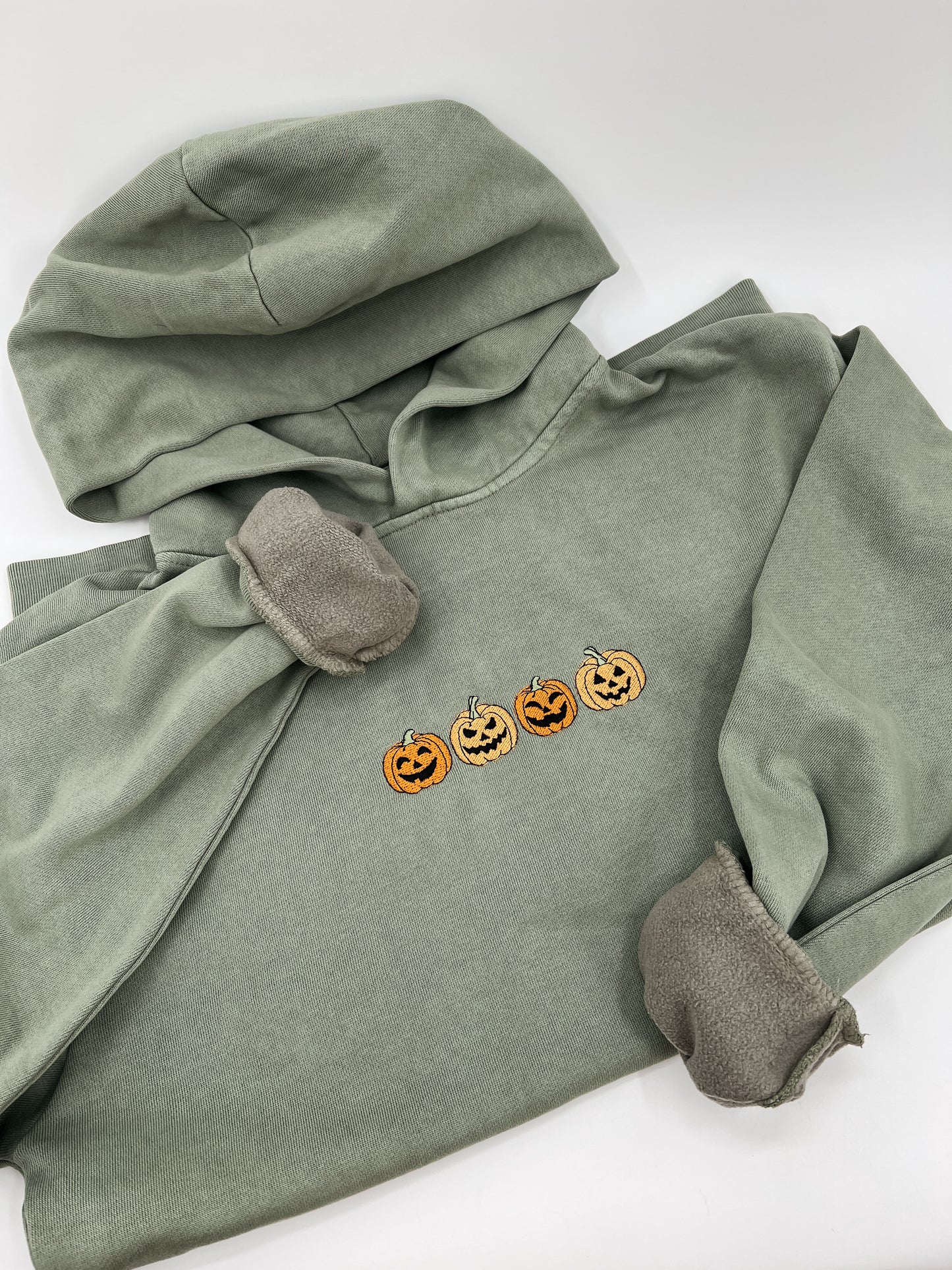 Jack O' Lantern Embroidered Hoodie