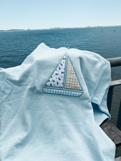 Sailboat Applique Crewneck
