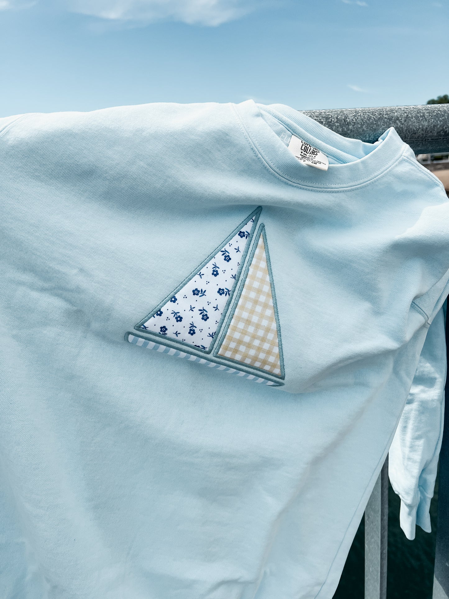 Sailboat Applique Crewneck