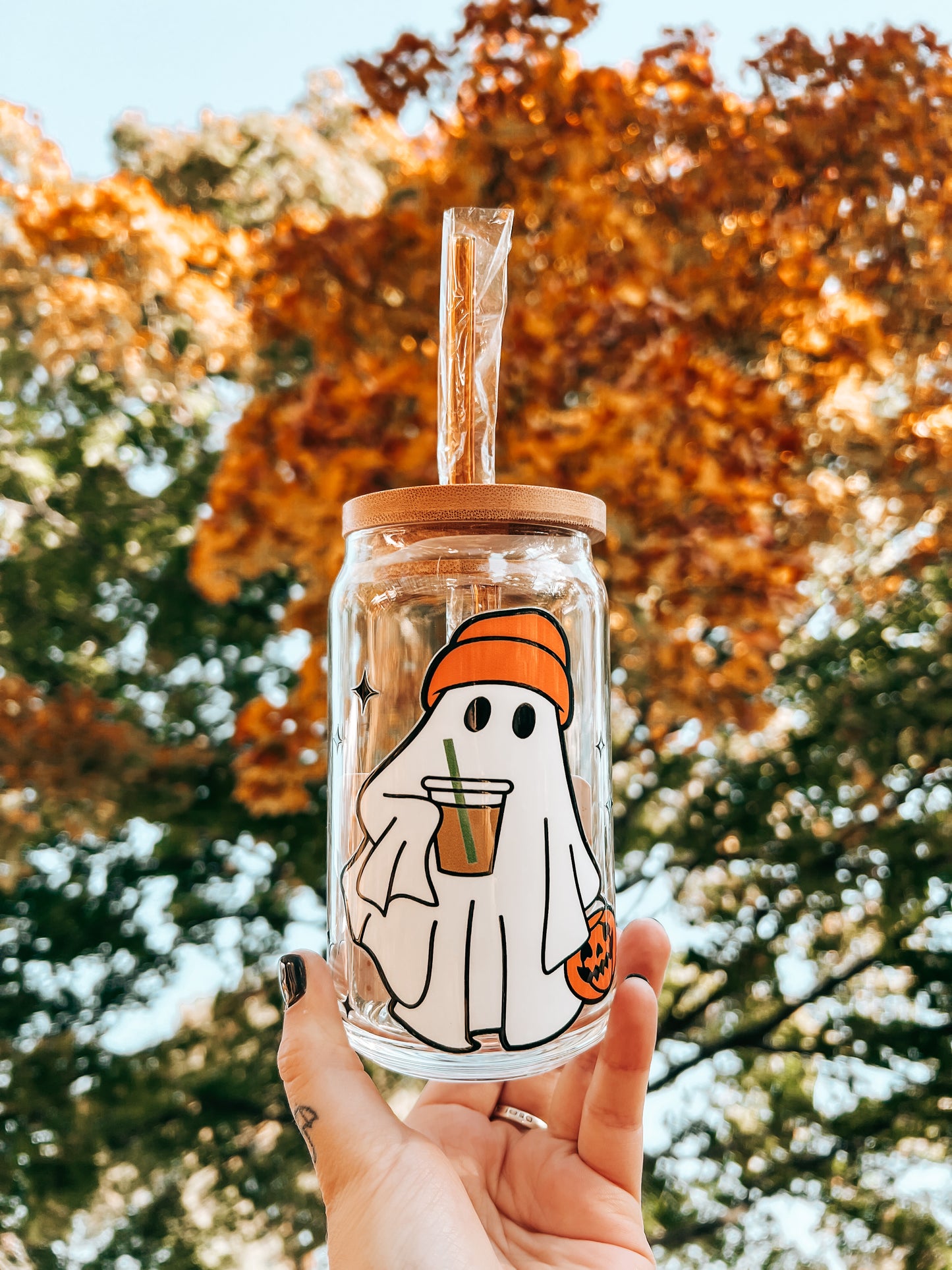 Caffeinated Ghost Glass Can