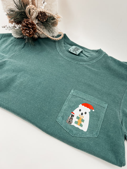 Christmas Boo '24 Pocket Tee S-L & 3XL