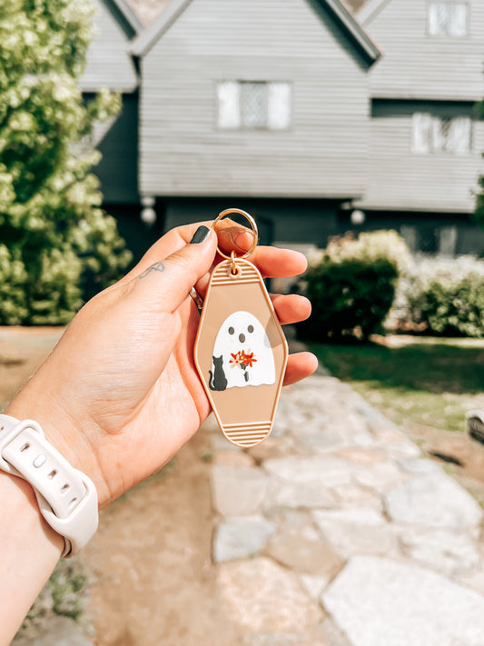 Boo Motel Keychain