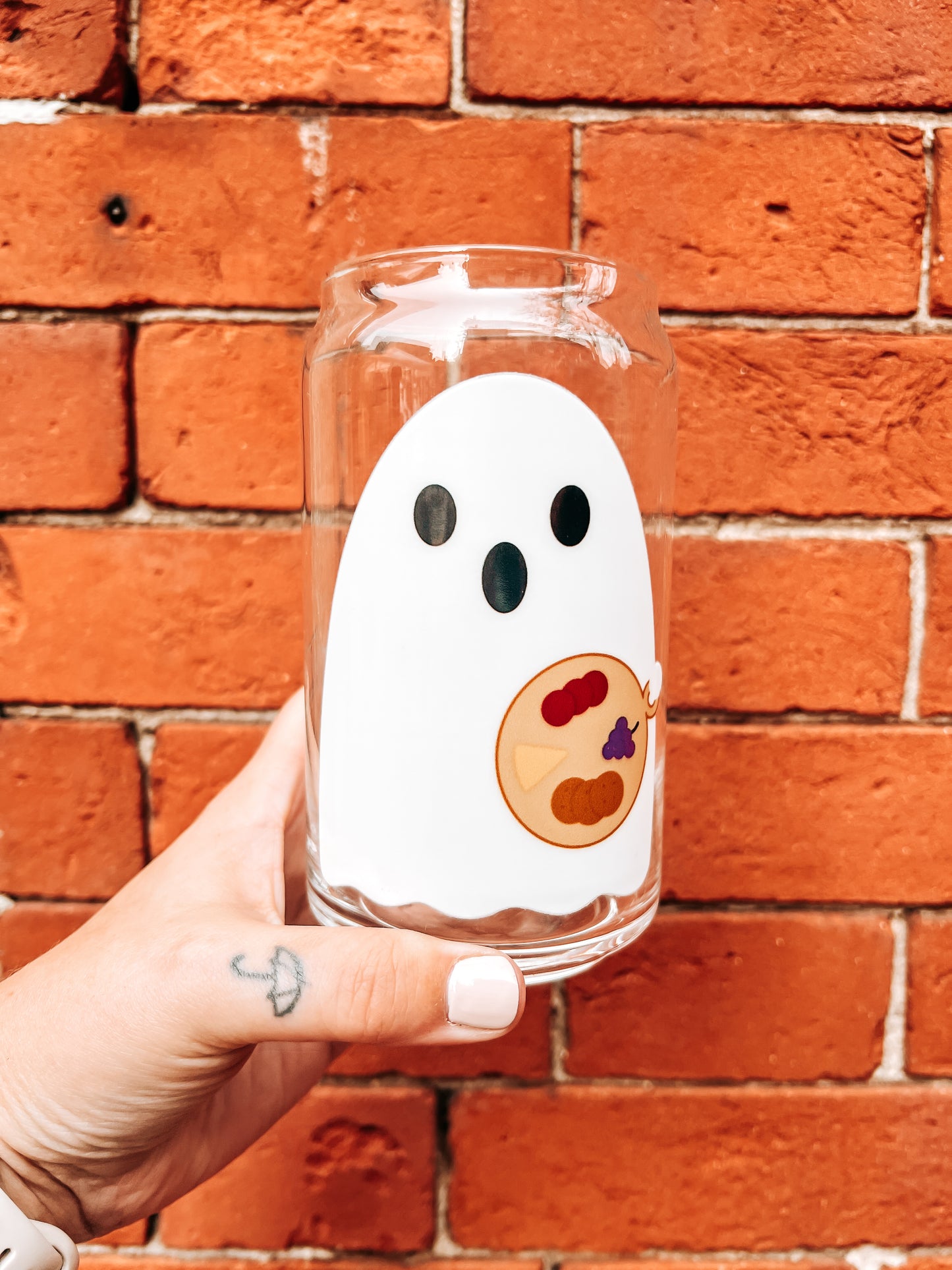 Charcuterie Boo Glass Can