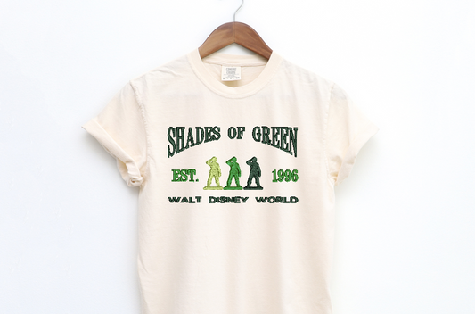 Shades of Green Embroidered Tee