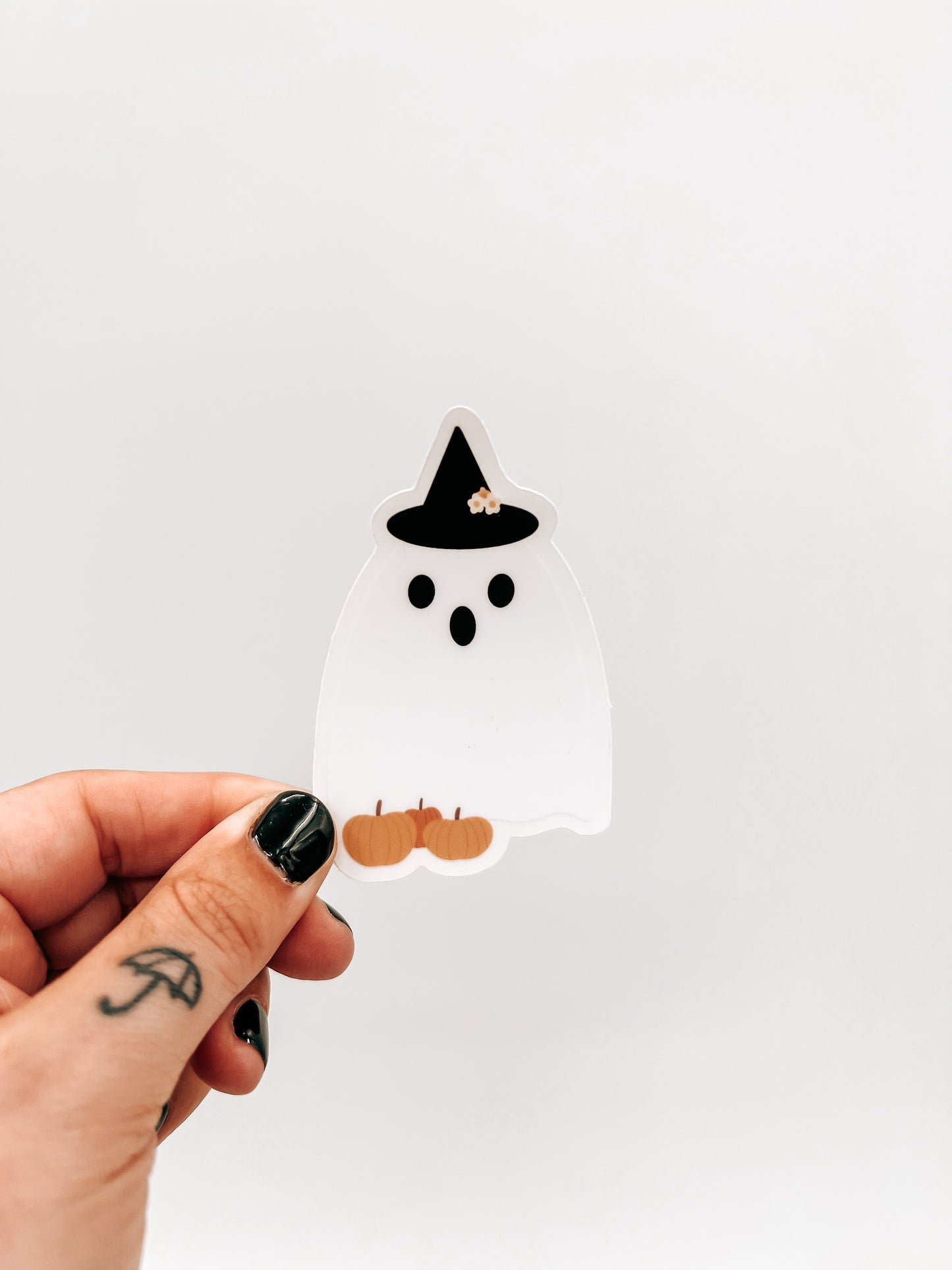 Boo the Witchy Ghost Sticker