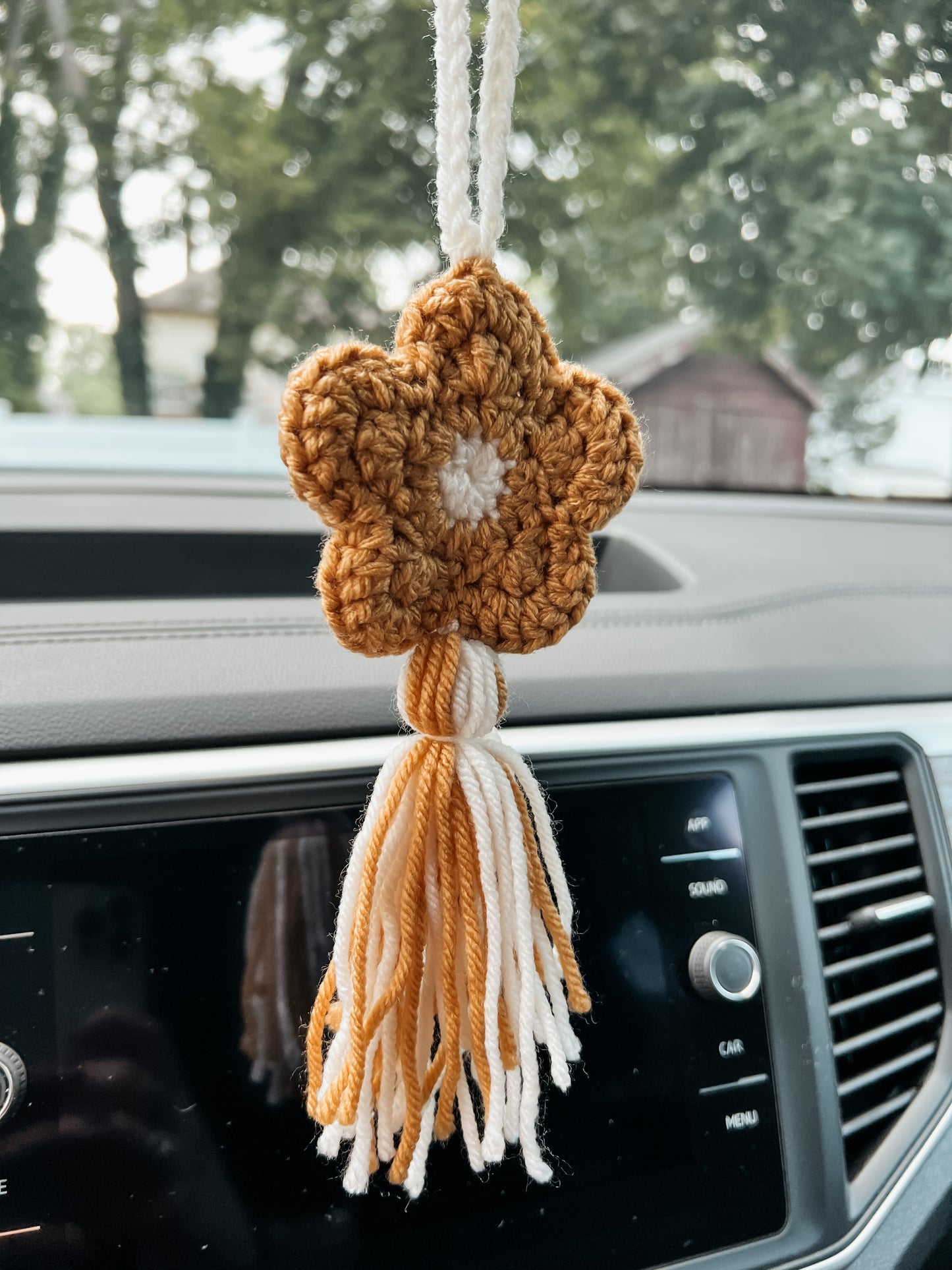 Mustard Daisy Crochet Accessory