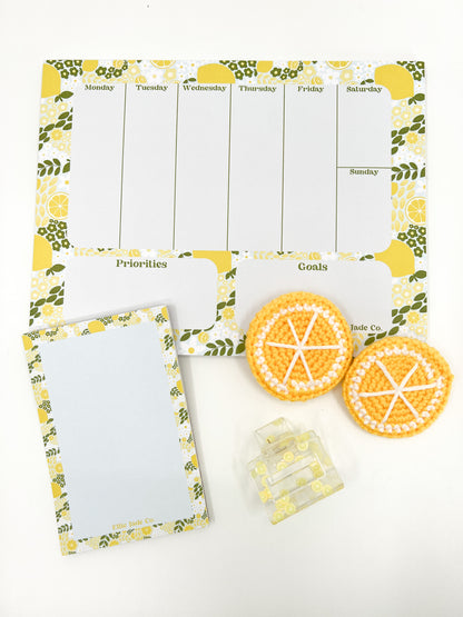 Lemon Weekly Planner Notepad