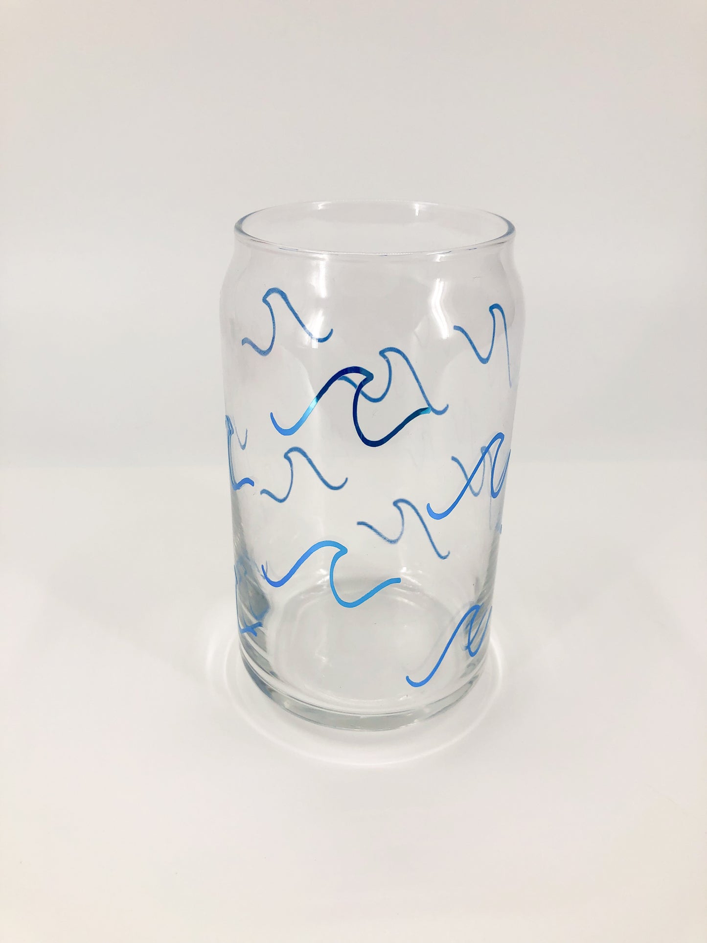 Waves Glass Can