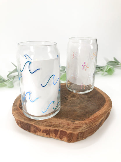 Waves Glass Can