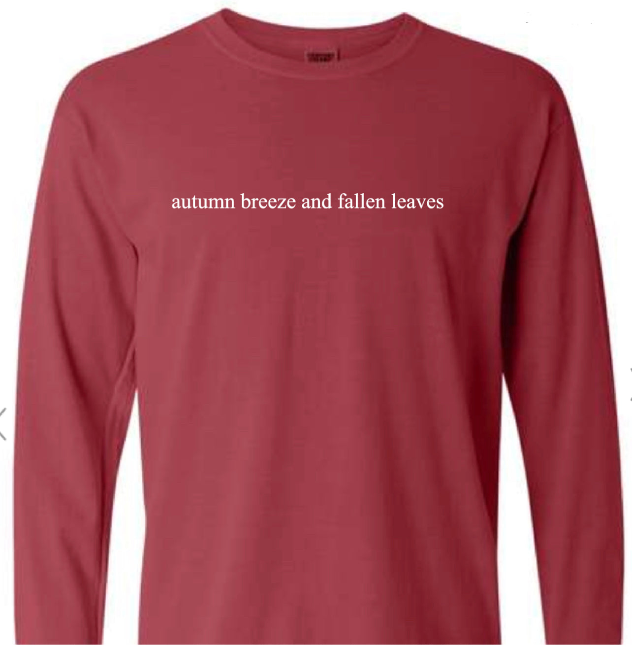 Autumn Breeze and Fallen Leaves Long Sleeve Tee