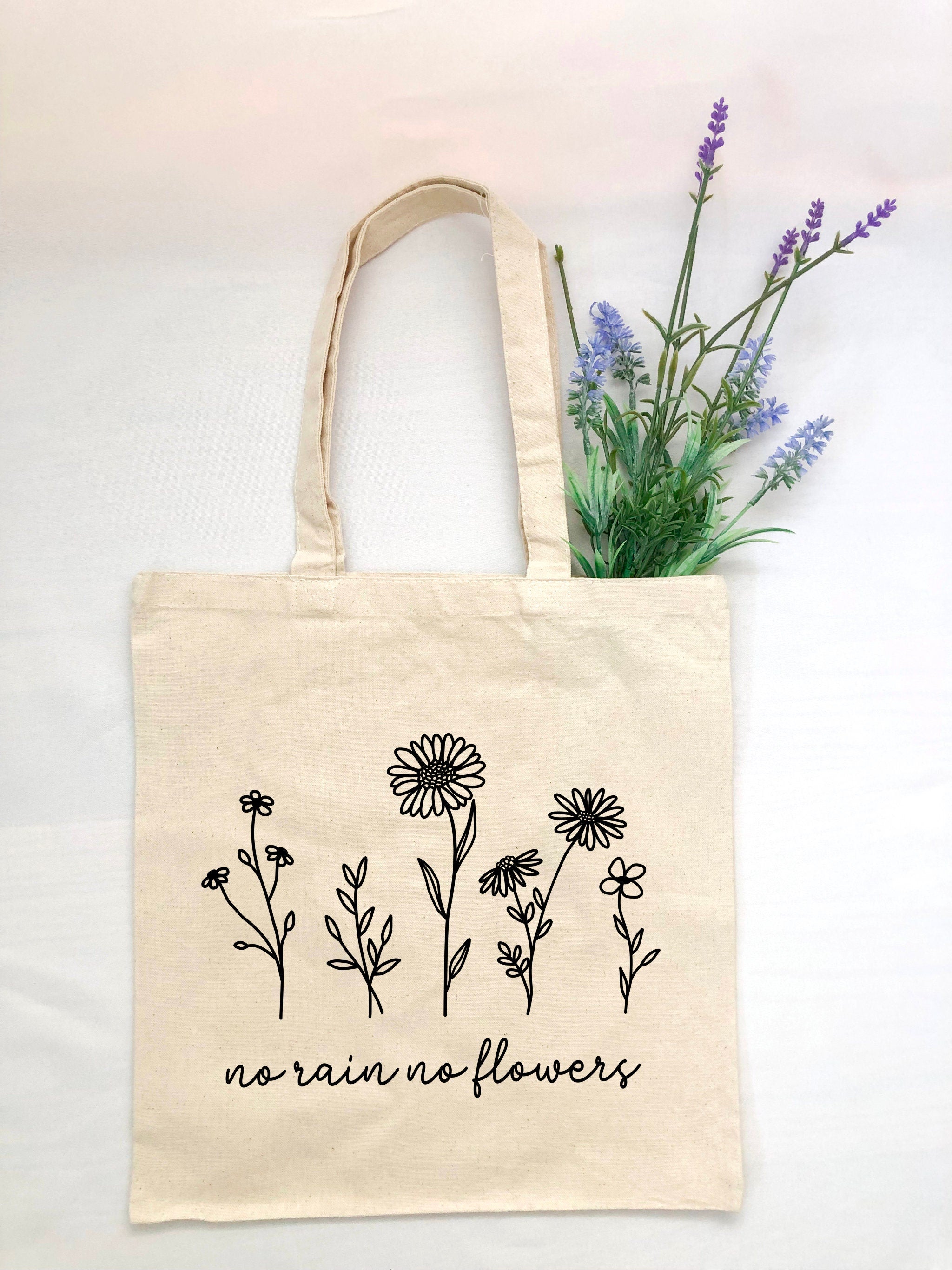 Tote best sale bag flowers