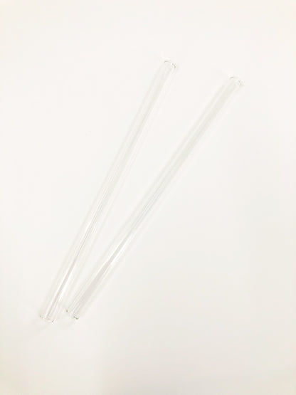 Clear Straight Reusable Glass Drinking Straw