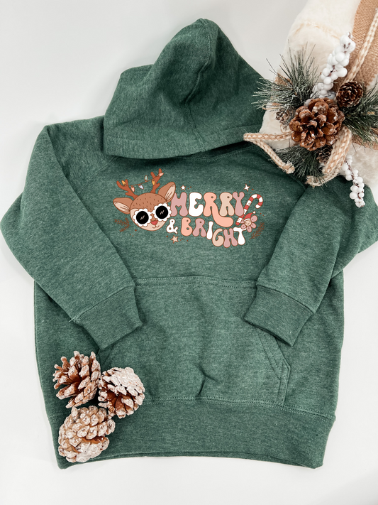 Merry and Bright Youth Hoodie