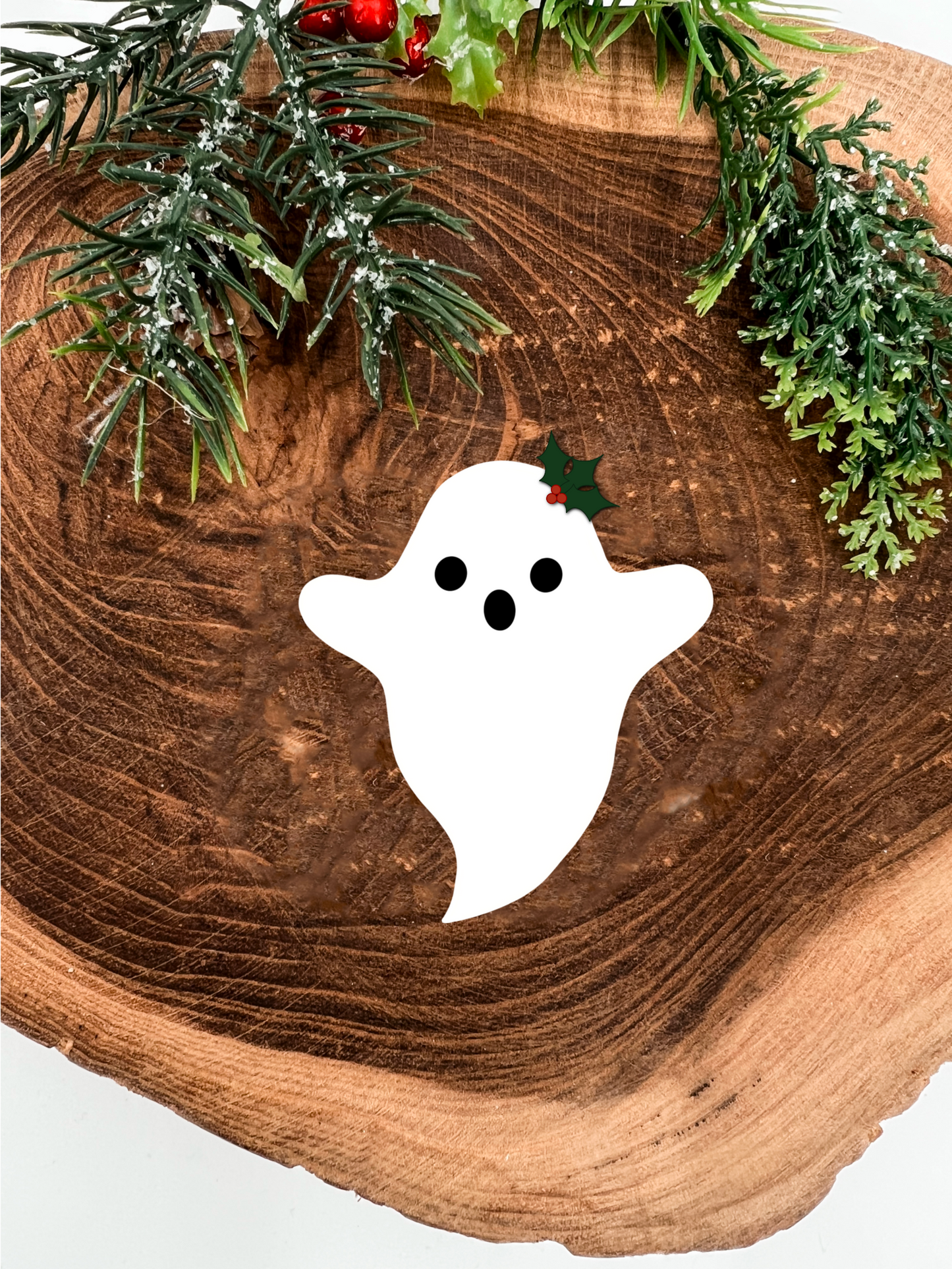Boo the Christmas Ghost Sticker